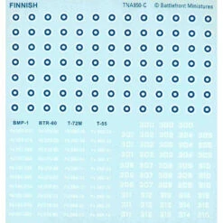 World War III: Team Yankee - Nordic Forces Decal Set (New Arrival) -Table Game Shop bfm tna950 3