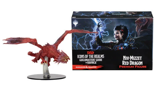 D&D Icons Of The Realms Miniatures: Guildmasters' Guide To Ravnica - Niv-Mizzet, Izzet Guildmaster Premium Figure 3 D&D Icons Of The Realms Miniatures: Guildmasters' Guide To Ravnica - Niv-Mizzet, Izzet Guildmaster Premium Figure