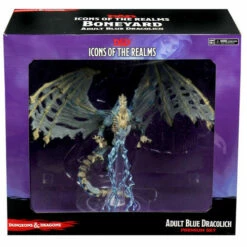 D&D Icons Of The Realms Miniatures: Boneyard - Adult Blue Dracolich Premium Figure -Table Game Shop wzk96038 5